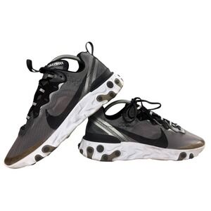 Nike React Element 87 Mens Sneakers Anthracite Running Shoes Size 9‎ Stylish